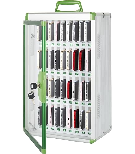 Casier Verrouillable Pour Téléphones VEVOR - 10 Compartiments Acrylique Transparent 53x18x21.5cm