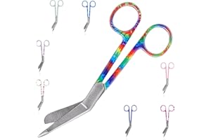 IPS MEDICAL TRAINING Krankenpflege-Scheren in originellen Farben und Mustern, Für die Praxis und Fachleute, Stumpfe Spitze und rostfreier Stahl, Bandagen und grundlegende Techniken, Geschenk der Krankenpfleg