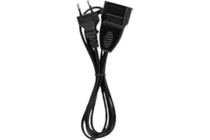 ‎REV REV Verlängerungskabel - Euro Verlängerung 2m mit Euro-Stecker, schwarz