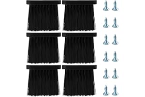 ‎LVJKES Lvjkes 6 STK Kaminbürste, Kaminbesen Ersatz, Holzgriff Kaminbesteck bürste, Länglicher Ersatz-Ersatzbürstenkopf, Kamin bürste für Haushalt Kamin, Feuerherd, Ofen Sreinigung, Borstenlänge = 90 mm