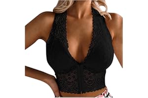 BLINGKO Soutien Gorge Sport Maintien Extreme Yoga Fitness Gilet Soutien-Gorge Dos Nu sans Armature BrassièRe Femme Grande Taille Sexy Dentelle Soutien Gorge Push Up Confortable