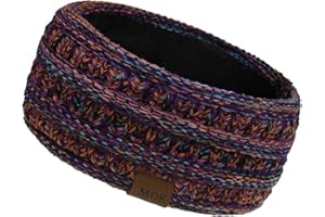 SH-RuiDu Women Ear Warmer Headband, Durable Winter Warm Kintted Fleece Lined Headband Winter Ear Warmer for Outdoors