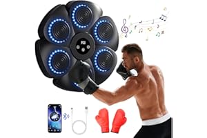 LIFEWTR Music Boxing Machine, Smart Music Boxing Machine Experience, Boxing Machine Revolutionize Workout, Wall Mounted Smart Bluetooth Boxing Trainer With One Boxing Glove For Kids, Adults, Target Enthusiast