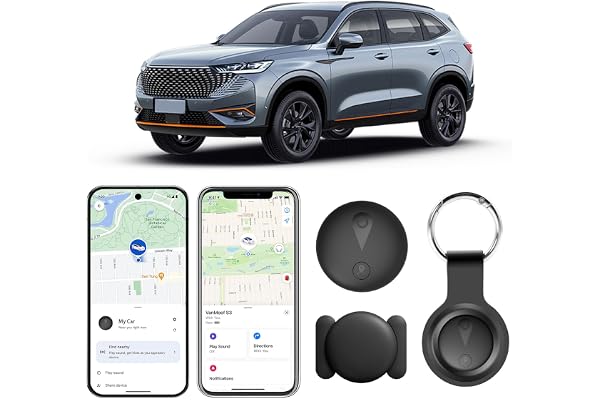 Traceur GPS Voiture, Caché Traceur Voi-ture Magnétique, Compatible avec iOS et Android, Traceur GPS sans Abonnement sans SIM, Couverture Globale, Discret pour Voiture, Valise, Clés