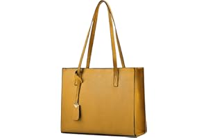 Cckuu Ladies Tote Bags Simple PU Leather Top Handle Women Shoulder Handbags Work School Shopping Bags