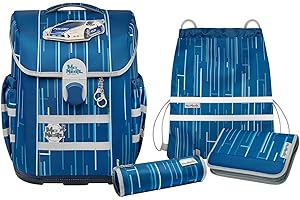 Thorka GmbH McNeill Mac2 Ranzen Set 5teilig NEW POLICE, Blau