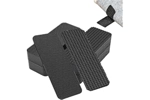 JUNOHAWK 24PCS Rug Gripper, 2.5 X 10cm Carpet Stickers to Stop Rugs Moving, Rug Pads with Strong Adhesive for All Kinds of Rugs, Suitable for Marble, Wooden Floors and More