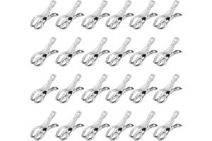 anneratteryer Pack of 24 Clips Pool Cover Large Clips Clamp Clamps Large Mounting Clips Towel Clips for Beach Loungers Mounting Clips Spring Clips Large for Photography Tarpaulin