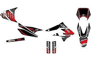 GRAPH COVER KIT DECO MOTO CROSS DERBI X-TREME 50 DE 2010 à 2017 COMICS ROUGE