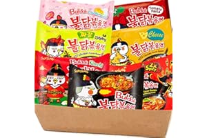 WANAHONG Samyang Hot Chicken Flavor Spicy Ramen Noodle Assorted Box (Pack of 10)