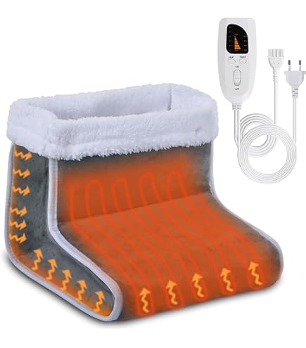 3 Niveaux Chaleur 45°C 65°C Chaussons Chauffants électriques - Batterie 5000mAh - 3 Niveaux De Chaleur - Contrôle Double Zone - Taille S/M/L - Pour Homme Et Femme 3 Températures Réglables