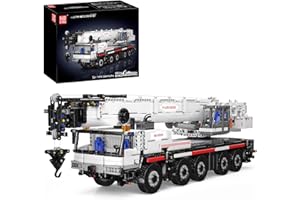 Mould King 17075 Technik Heavy Duty Kit de Blocs de Serrage pour Grue avec 8 Moteurs et 2 Piles, télécommande MOC pour Enfants/Adultes (3248 PCS+)