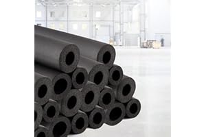 LTSRLL Aislamiento De Tuberías 10 mm,16 mm, 20 mm, 25 mm, 32 mm, 50 mm, 76 mm, 90 mm ID X 1,8 m Tubo De Espuma Aislante para Tuberías para Unidades De Aire Acondicionado(ID50mm*T20mm*L1.8m)