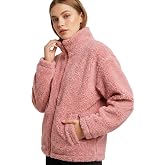 Kadın Peluş Tam Fermuarlı Cepli Sherpa Kuzu Kumaş Oversize Peluş Polar Sweatshirt