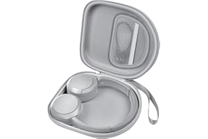 CASMILEE Etui na słuchawki kompatybilne z Sony WH-CH520 bezprzewodowe słuchawki Bluetooth zestaw słuchawkowy nauszny z mikrofonem, torba na słuchawki z redukcją szumów, na kabel USB do pracy, czarne (tylko