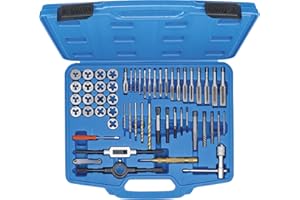 BGS 70105 - Jeu de tarauds - en pouces - 1/4" - 1/2" - 56 pièces