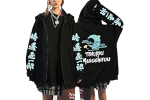 MEDM Demon Slayer Zip Hoodies New Long Sleeping Sweater Pullover Tops Anime -Modus Tokito Muichiro Reißverschluss Streetwear -Jacken Streetwear Jackets