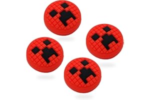 MatoSan® 4 tappi in silicone per ThumbstSticks – Compatibile con Switch, Steam Deck e controller portatili – Joystick Protezione & Grip accessori – Inserti colorati per bastone (rosso)