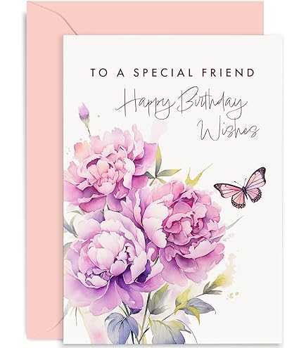 Special Friend Birthday Card,Beautiful Happy Birthday Card For Woen - View #2