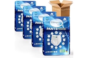 Harmony Care® MAXI absorbantes couches adultes – discrètes Protection urinaire pour homme et femme – Culotte Incontinence Pants, taille L – pack de 32 pièces d’essai