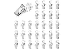HOAAIGO T-Glider Vorhangklammern,Gardinenhaken mit Rollen,Schienengleiter,Vorhangrollen,Metall Gardinenröllchen,T-Schienen Vorhang Clips für Curtain Hooks,Duschvorhang,Türvorhänge,Wohnwagen (30 Stück)