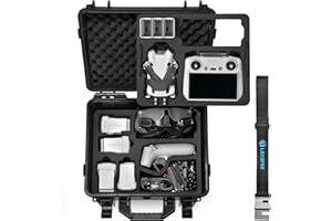 Lekufee Wodoodporne Etui na DJI Mini 4 Pro/Mini 3/pro,DJI RC 2/N2/N1/Goggles 3(Nieodpowiednie dla Goggles N3)/2/Integra/RC Motion 2 i akcesoria (tylko etui)