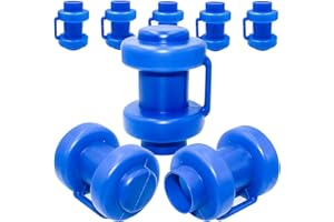 QIQN Trampolin Endkappen Abschlusskappen Kappen Sicherheitsnetz Ersatzteil Ø 25 mm 8 Stück, Blau