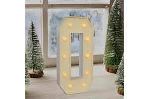 BIGGITTIG Chiffre Lumineux Geant Numéros Lumineux LED Chiffre Anniversaire Lights Décoration 2000-3000K Chiffres Lumineux Lettres,Pour Graduation, Mariage, Fête d'anniversaire (0)