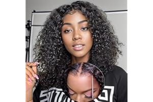 EINBEAUTY Wear & Go Glueless Pre-Cut Lace Wig BoB Curly Lace pelucas mujer pelo natural Pre Plucked 4x4 Lace Wig Human Hair Pre-Bleacheted Knots Transparent Lace Wigs Beginner Friendly 180% Density 14 Inch