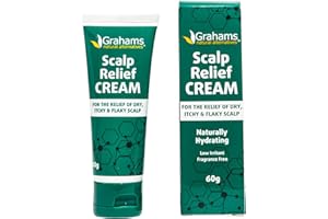 Grahams Natural Scalp Relief Cream - Seborrheic Dermatitis, Dandruff & Psoriasis Scalp Treatment to Moisturise Dry, Itchy & Flaky Scalps - With Manuka Honey, Calendula, Jojoba Seed Oil (1 x 60g)