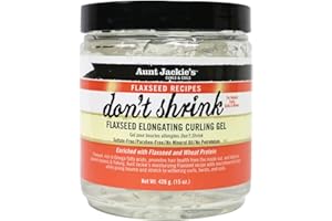 Aunt Jackie's Don't Shrink Flaxseed Elongating Curling Gel, 15 Ounce | ⭐️ Exclusive