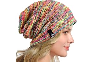 HISSHE Frauen Slouch Beanie Strickmützen Baskenmütze Skullcap Lange Baggy Winter Sommer Hüte B08w
