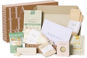 HALLBY Gift for her: Pamper, Self Care, Hug in a Box, Birthday Presents for Women & Her Best Friend, Thank you Gift, Bath Sets for Mum, Wife, Girls, Sister