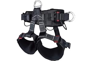 SOB Tree Climbing Harness, Adjustable Thickness Widen Protecta Safety Harness, Half Body Harnesses for Rock Climbing Rescuing Work Fire Rescuing Caving