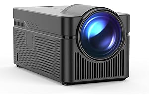 ALWTNIET Android 13 Proyector Inteligente Nativa 1080P, 700ANSI 4K Proyector, Desplazamiento Automático, Control Remoto por Voz con WiFi y BT, Proyector de Video de Alcance ultracorto