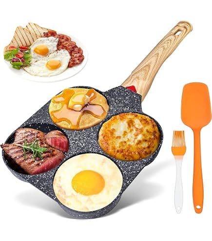 Padella Mini Pancake Cuori | 6 Forme Cuore 26cm Antiaderente