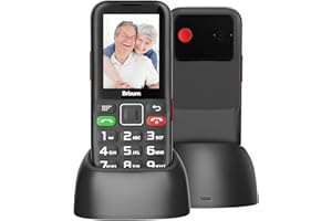 Brisum Improved Version F22 Senior Mobile Phone without Contract, 2500 mAh Battery Long Standby Time, Dual SIM with Emergency Call Button, Pensioner Mobile Phone Large Buttons, Large Button Mobile