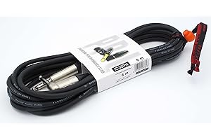 X-LEAD IC35PN060BK serie PLATINUM, cavo per strumenti professionale di alta qualità per Chitarra/Basso/Tastiere - Jack to Jack 90° - connettori NEUTRIK - (6 m, nero) - MADE IN ITALY by INCO