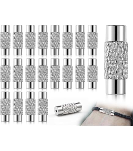 PandaHall Elite 50 stuks messing schroefsluitingen sieraden bevindingen sluitingen, 12x4mm, kleur platina