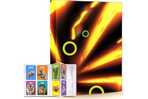BUAUTY 4 Pocket 256 Cards Trading Card Binder, Card Holder for Game Cards, Card Folder Collector Album for Most Standard Size Cards, Card Sleeves for Baseball Basketball Playing Cards (Packing may differ)