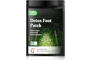MEMONOTRY Entgiftungspflaster Füße, Detox FußPflaster Original für Tiefschlaf und Stressabbau, 100% Natürliche Fusspflaster zum Entgiften für Entfernen von Körpergiften (10 Pflaster)