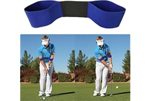 FunnAura Golf Swing Training Aid, Band Wrist Bracer Equipment, Professional Motion Posture Correction for Men, Women, and Kids, Perfect your Swing Mechanics (Blue)