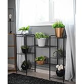 DEKORATİF METAL AYAKLI 8 TEL RAFLI SAKSILIK KATLI SAKSI STANDI &Ccedil;İ&Ccedil;EKLİK GARDEN