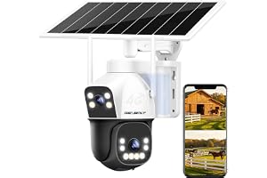 GENBOLT AOV Trådlös Övervakningskamera Utomhus Med SIM-kort 15600mAh | 7/24 Inspelning,3MP*2,Ingen WiFi,Lätt att installera,AI-detektering,Automatisk spårning,Molnlagring