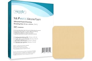 MedVance™ Silicone - Silikonförband med självhäftande skumabsorbering, ask med 5 förband (10x10 cm)