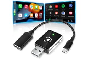 Wootootoo Carplay Wireless Adapter,2025 Upgrade Mini Wireless Carplay Adapter Plug and Play,Schnell und Stabil, Kompatibel mit iOS 10+ und Autos mit Car Play