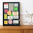 Notice Board Bulletin Board Pin-up Soft Cork Texture Display Board for Home, Office, Kids & School by Artstreet - (Rectangle Shape, Black Frame, 17.2 X 13.2 Inches)