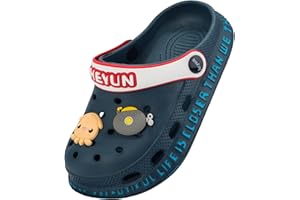 Azooken Enfant Mules et Sabots Mixte Sandales Garçons Filles Plage à Enfiler Antidérapant Pantoufles Clog Plage à Piscine Jardin Sandales24-35