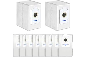 VIEWALL Sacchetti per Ecovacs T30S / T30S PRO / X5 Omni/Deebot X2 Omni Aspirapolvere Stazione di Aspirazione, Antibatterici,10 Pezzi 3L di Alta Capacità