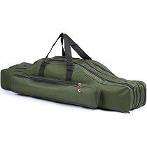 47 Inch Fishing Rod Case - 3 Layer Waterproof Tackle Bag With Camouflage Design